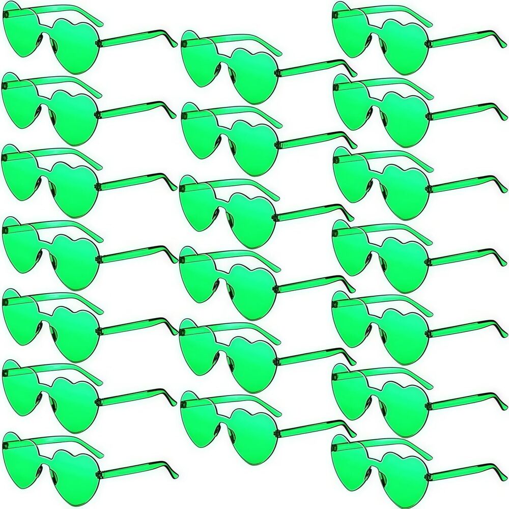 8086 20 Pcs Heart Sunglasses , Valentine's Day Party Favor Heart Shaped